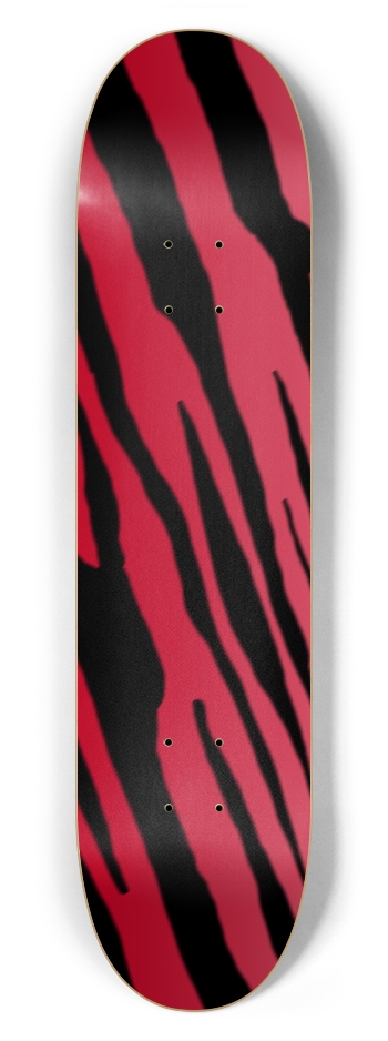 7 5/8" Red Tiger Stripe Competition Deck 7-5/8 Skateboard Deck