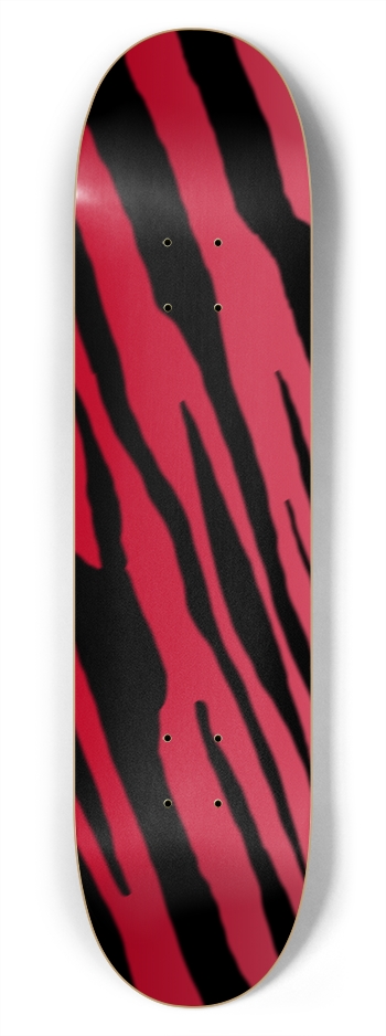 7 3/4" Red Tiger Stripe Competition Deck 7-3/4 Skateboard Deck