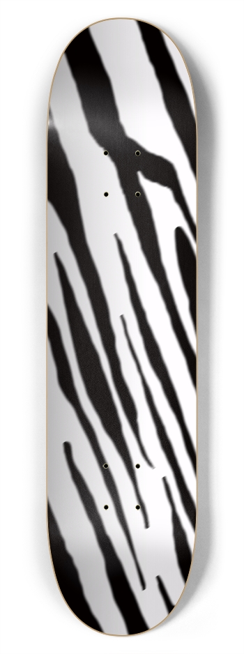 7 3/4" B+W Tiger Stripe Competition Deck 7-3/4 Skateboard Deck