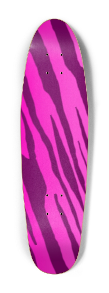 Double Pink Tiger Stripe Cruiser Deck Cruiser Shape