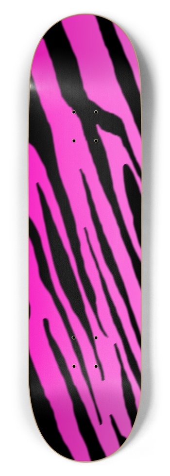 8 1/2" Pink Tiger Stripe Competition Deck 8-1/2 Skateboard Deck