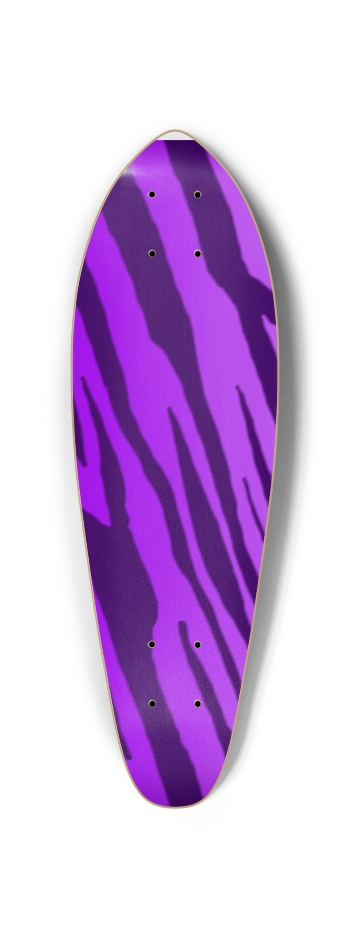 Double Purple Tiger Stripe Mini Cruiser Deck