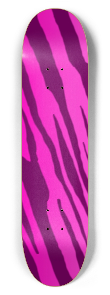 7 5/8" Double Pink Tiger Stripe Competition Deck 7-5/8 Skateboard Deck