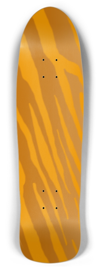 Golden Tiger Stripe Retro Rocket Deck