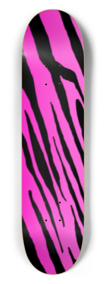 7 1/2" Pink Tiger Stripe Competition Deck 7-1/2 Skateboard Deck