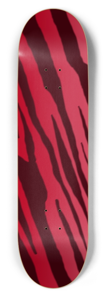 8 1/2" Double Red Tiger Stripe Competition Deck 8-1/2 Skateboard Deck