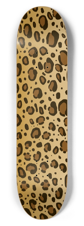 7 5/8" Leopard Print Competition Deck 7-5/8 Skateboard Deck