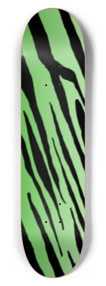 7 5/8" Green Tiger Stripe Competition Deck 7-5/8 Skateboard Deck
