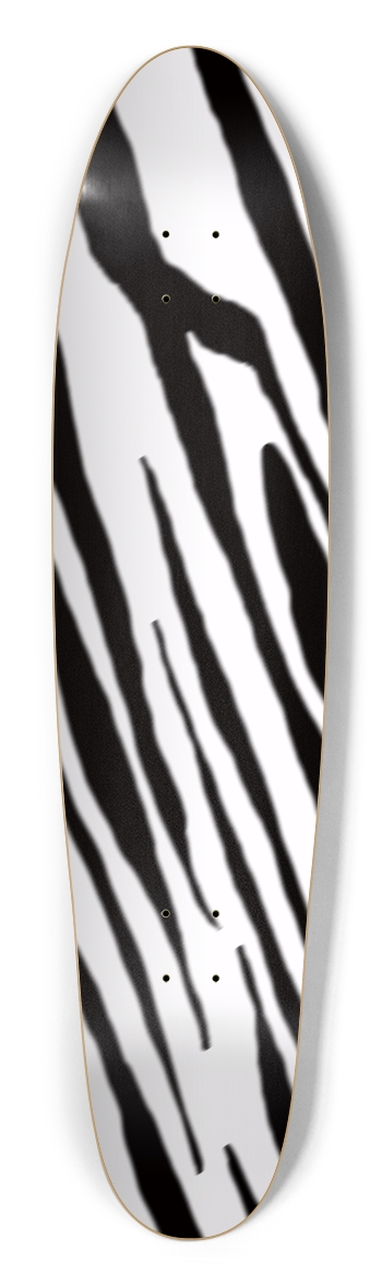 B+W Tiger Stripe Retro Longboard Longboard Shape