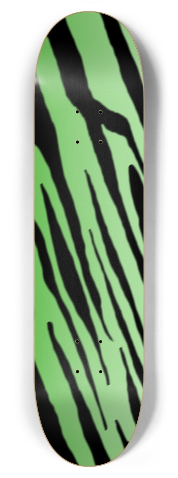 7 7/8" Green Tiger Stripe Competition Deck 7-7/8 Skateboard Deck