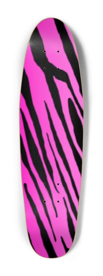 Pink Tiger Stripe Cruiser Deck Cruiser Shape