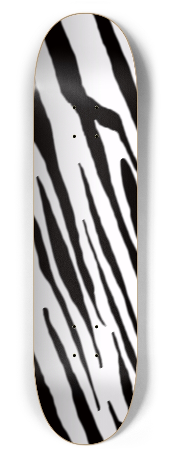 7 5/8" B+W Tiger Stripe Competition Deck 7-5/8 Skateboard Deck