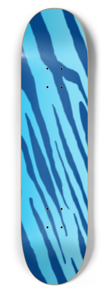 7 3/4" Double Blue Tiger Stripe Competition Deck 7-3/4 Skateboard Deck