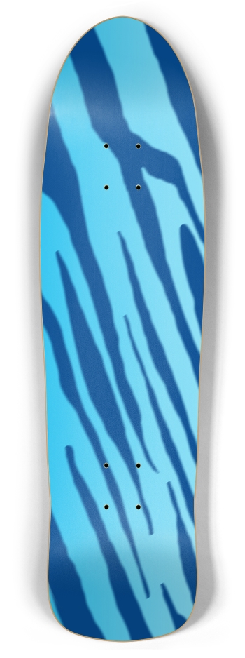 Retro Rocket Double Blue Tiger Stripe Deck
