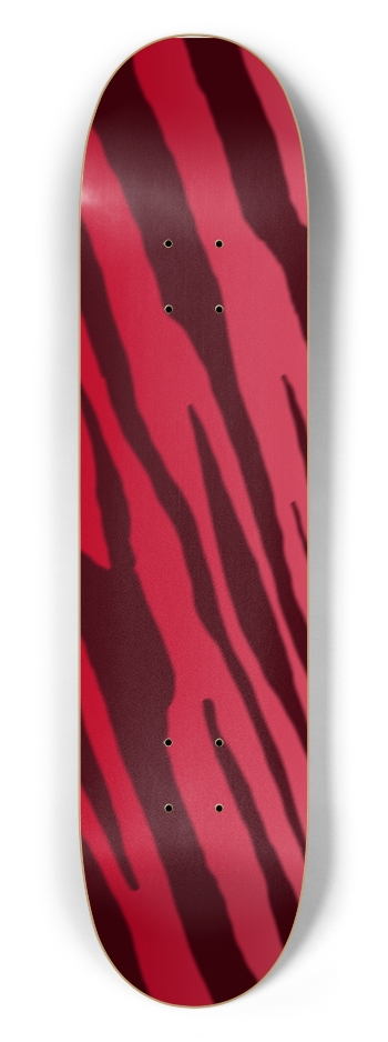 7 1/2" Double Red Tiger Stripe Competition Deck 7-1/2 Skateboard Deck
