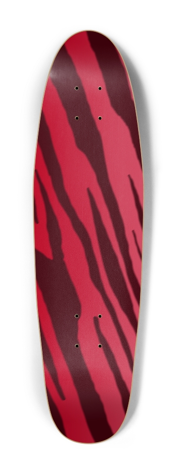 Double Red Tiger Stripe Cruiser Deck Cruiser Shape