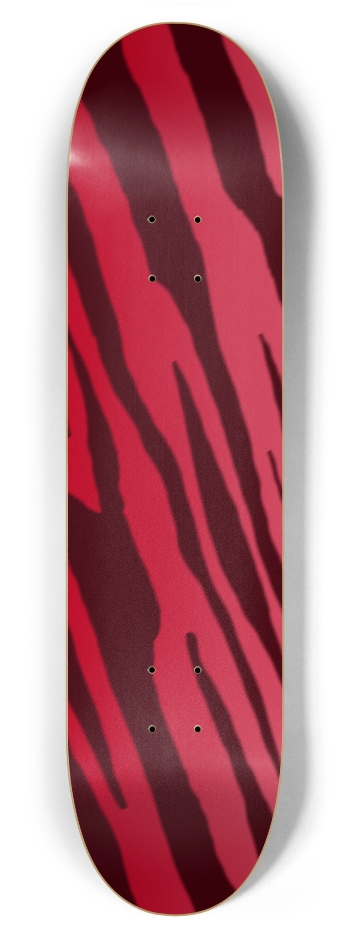 7 7/8" Double Red Tiger Stripe Competition Deck 7-7/8 Skateboard Deck