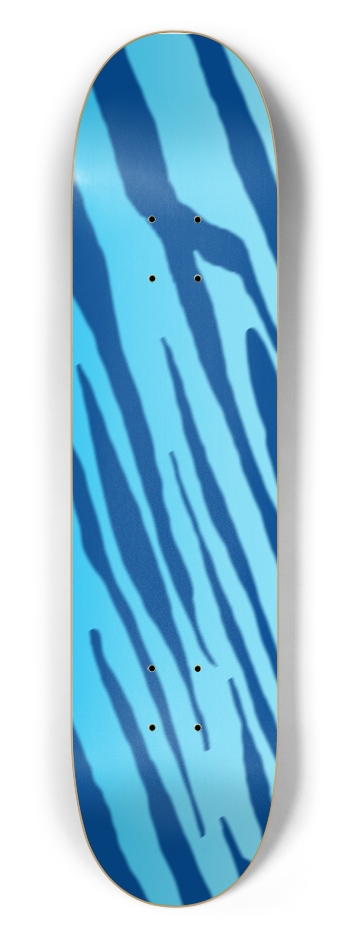 7 1/2" Double Blue Tiger Stripe Competition Deck 7-1/2 Skateboard Deck