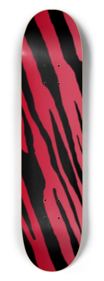 7 1/2" Red Tiger Stripe Competition Deck 7-1/2 Skateboard Deck