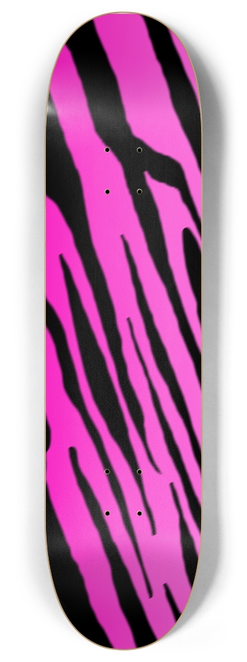 8" Pink Tiger Stripe Competition Deck 8 Inch Skateboard Deck