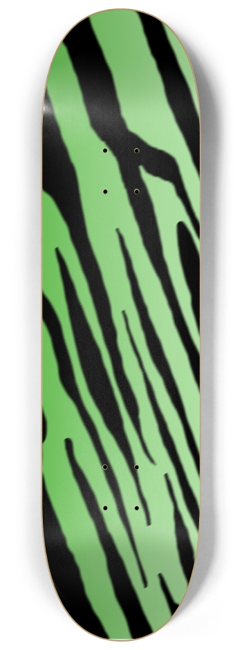 8 1/4" Green Tiger Stripe Competition Deck 8-1/4 Skateboard Deck