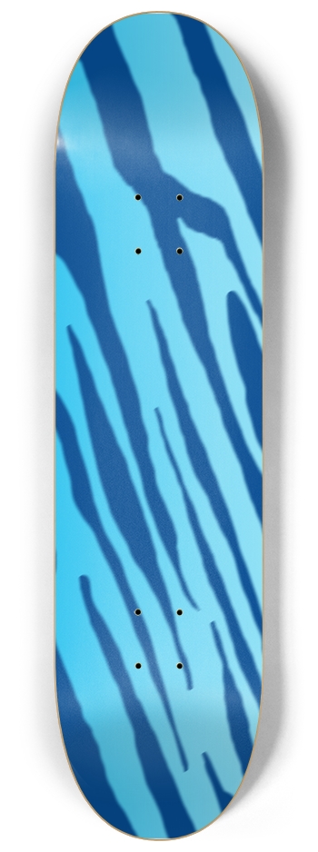 8 1/4" Double Blue Tiger Stripe Competition Deck 8-1/4 Skateboard Deck