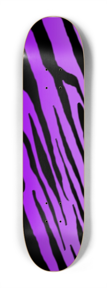 7 1/4" Purple Tiger Stripe Competition Deck 7-1/4 Mini/Kid Skateboard