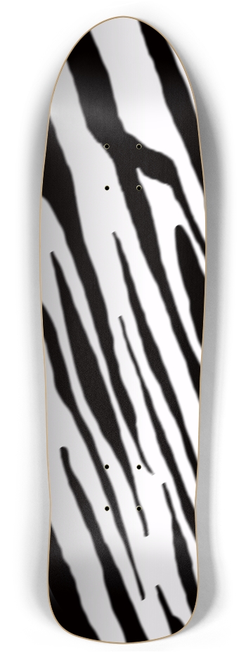 B+W Tiger Stripe Retro Rocket Deck