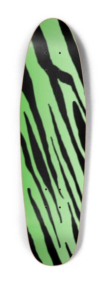 Green Tiger Stripe Cruiser Deck Cruiser Shape