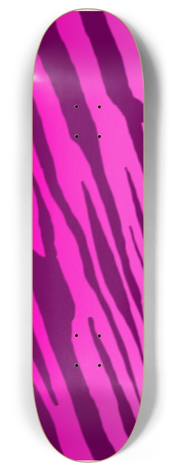 8" Double Pink Tiger Stripe Competition Deck 8 Inch Skateboard Deck