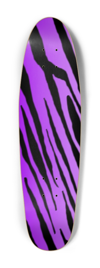 Purple Tiger Stripe Cruiser Deck Cruiser Shape