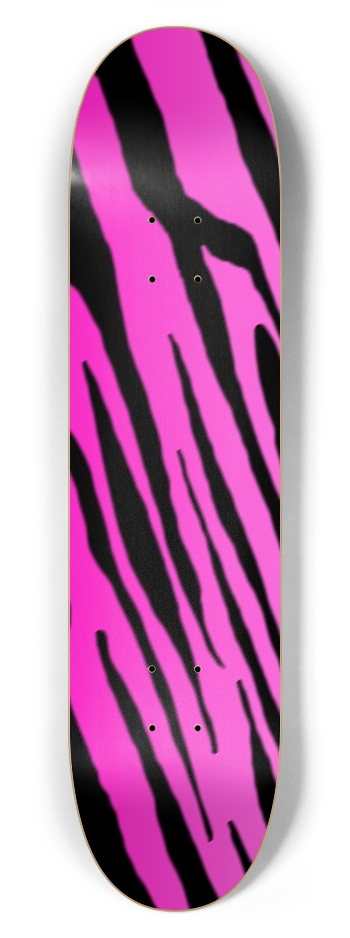 7 5/8" Pink Tiger Stripe Competition Deck 7-5/8 Skateboard Deck