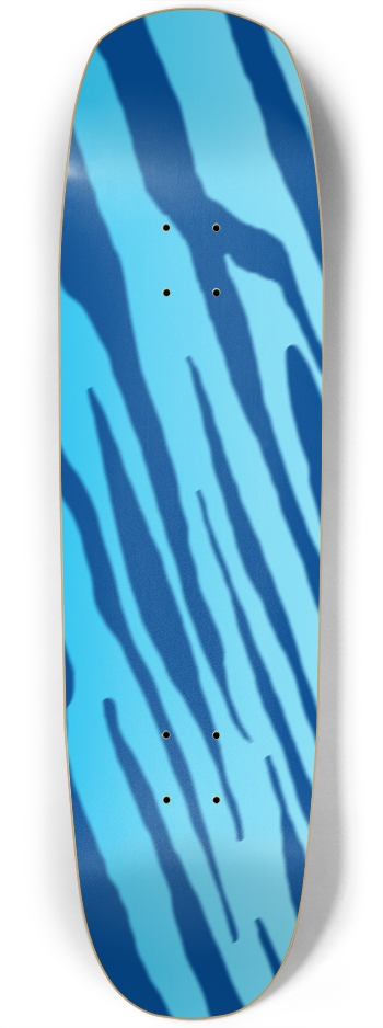 Square Nose Double Blue Tiger Stripe Deck