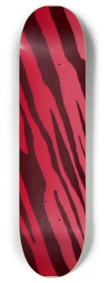 8" Double Red Tiger Stripe Competition Deck 8 Inch Skateboard Deck