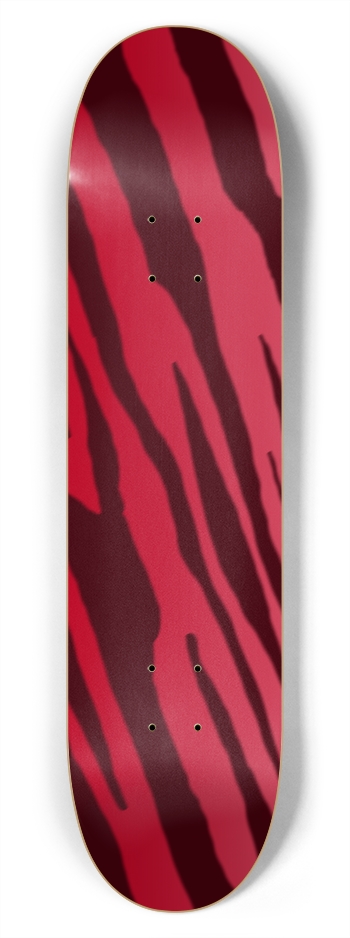 7 3/4" Double Red Tiger Stripe Competition Deck 7-3/4 Skateboard Deck