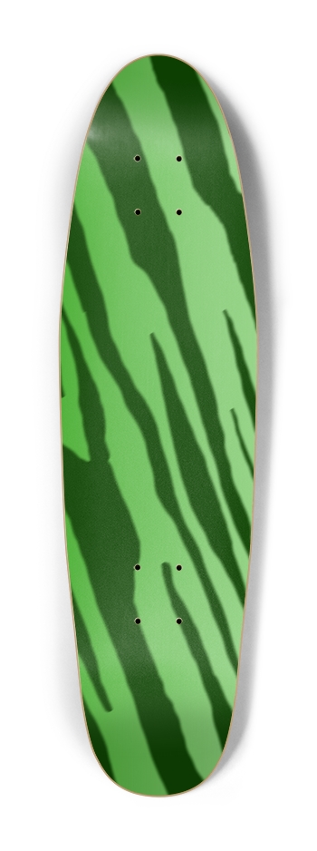 Double Green Tiger Stripe Cruiser Deck Cruiser Shape