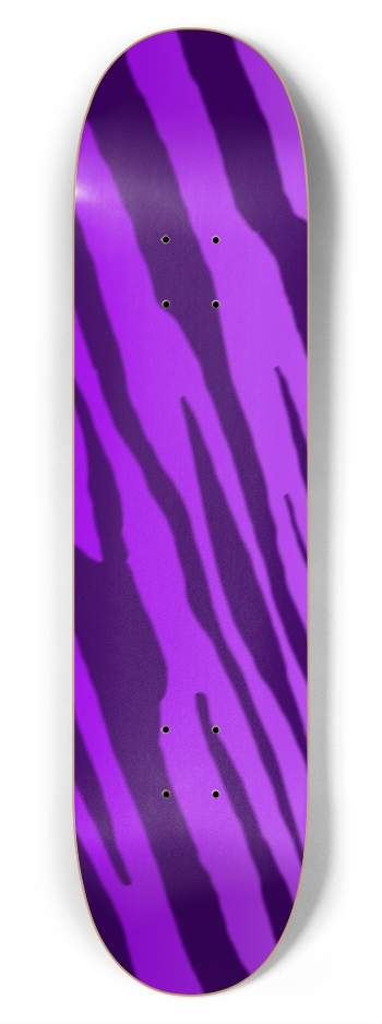 7 3/4" Double Purple Tiger Stripe Competition Deck 7-3/4 Skateboard Deck