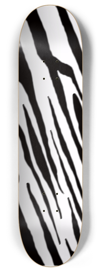 8" B+W Tiger Stripe Competition Deck 8 Inch Skateboard Deck