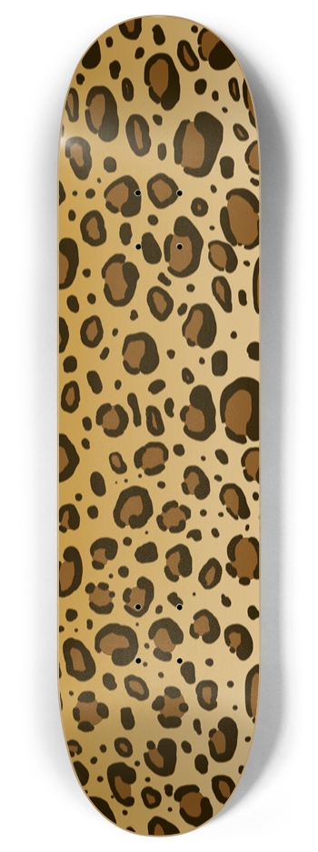 8" Leopard Print Competition Deck 8 Inch Skateboard Deck