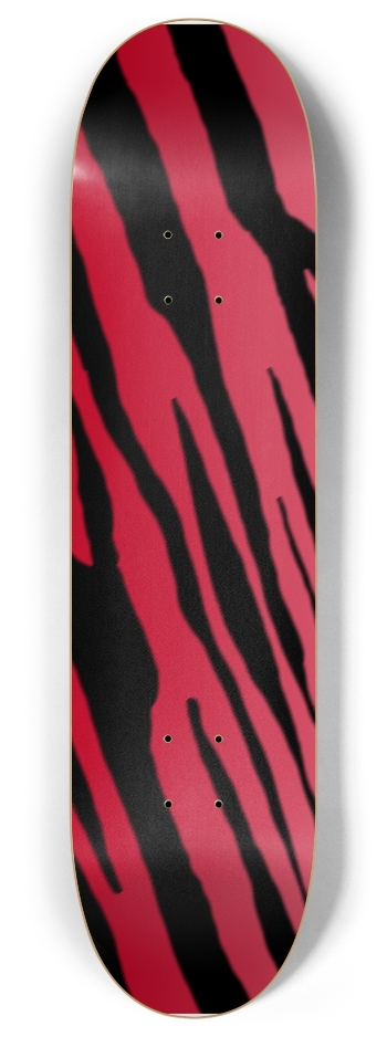 8" Red Tiger Stripe Competition Deck 8 Inch Skateboard Deck
