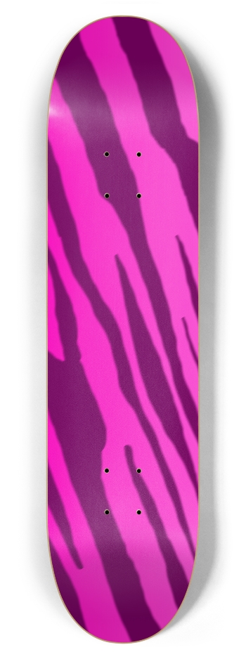 7 7/8" Double Pink Tiger Stripe Competition Deck 7-7/8 Skateboard Deck