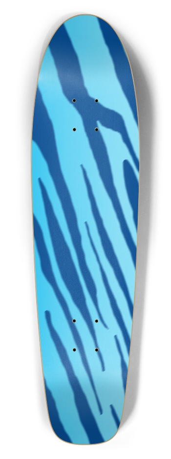 Bottle Tail Double Blue Tiger Stripe Deck