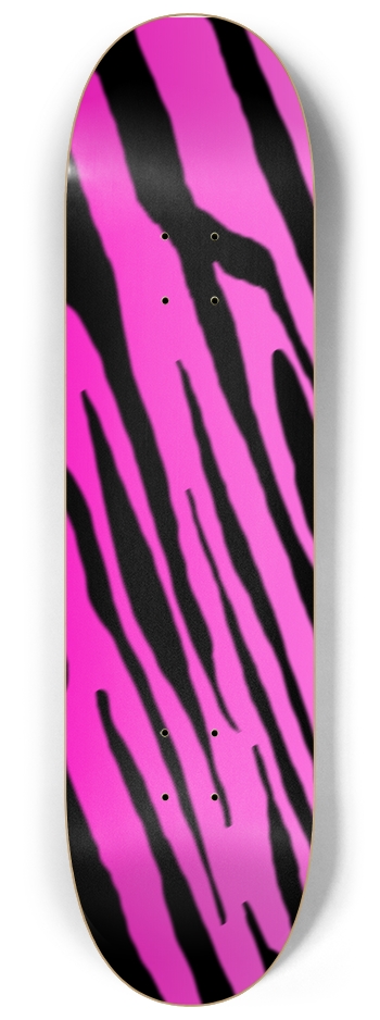 8 1/4" Pink Tiger Stripe Competition Deck 8-1/4 Skateboard Deck