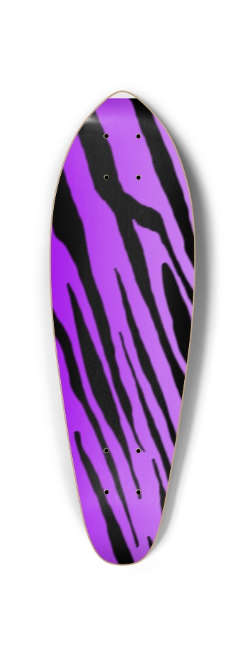 Purple Tiger Stripe Mini Cruiser Deck