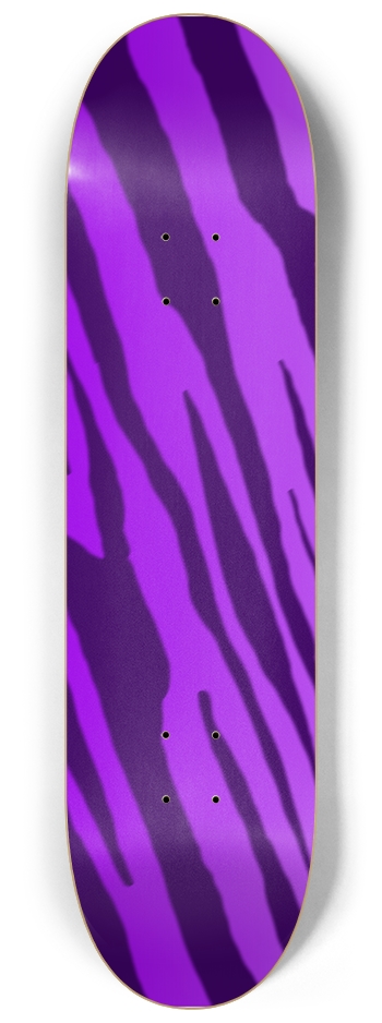 8 1/4" Double Purple Tiger Stripe Competition Deck 8-1/4 Skateboard Deck