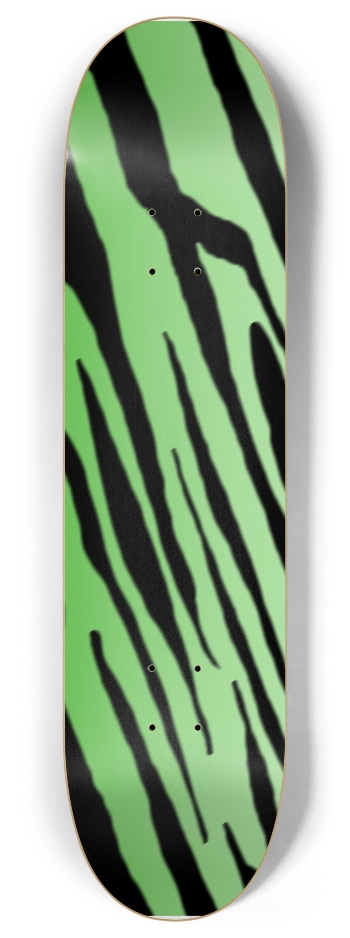 8" Green Tiger Stripe Competition Deck 8 Inch Skateboard Deck