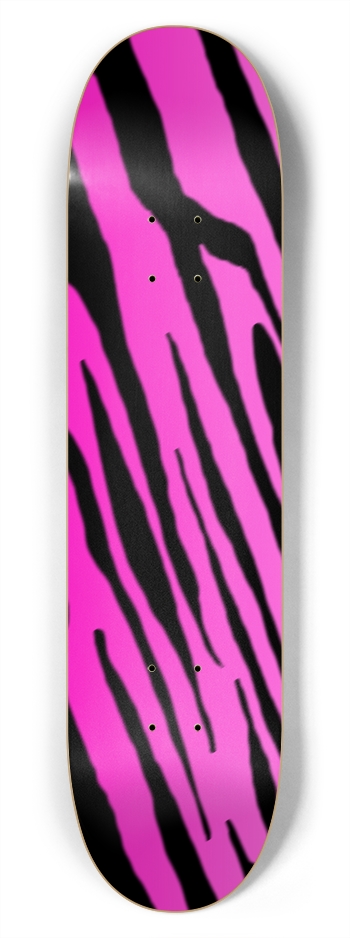 7 3/4" Pink Tiger Stripe Competition Deck 7-3/4 Skateboard Deck