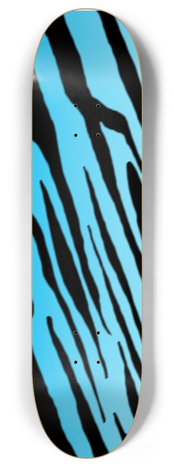 8" Blue Tiger Stripe Competition Deck 8 Inch Skateboard Deck