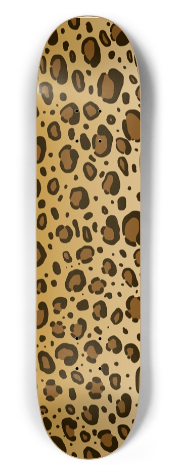 7 1/2" Leopard Print Competition Deck 7-1/2 Skateboard Deck