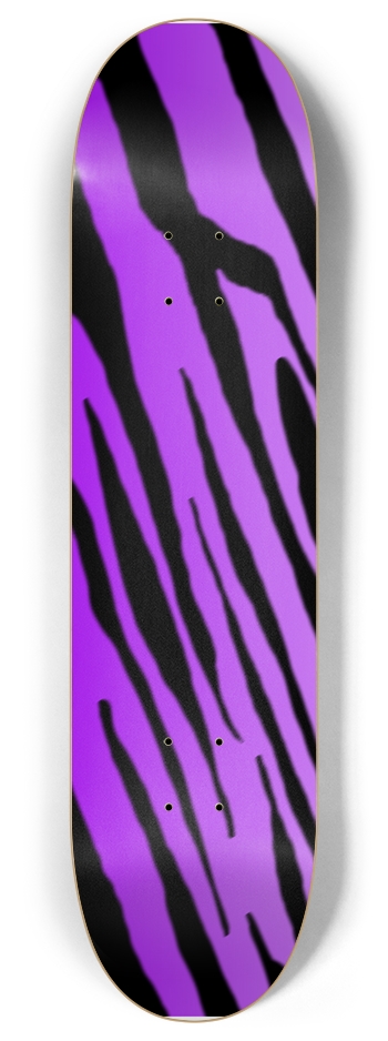 8" Purple Tiger Stripe Competition Deck 8 Inch Skateboard Deck